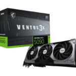 Tarjeta gráfica MSI RTX 5090 VENTUS 3X OC de 32 GB con 3 puertos DP/HDMI y tarjeta gráfica