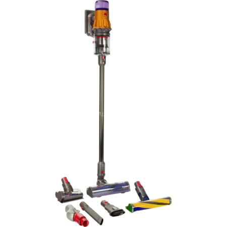 Aspiradora de escoba Dyson V12 Detect Slim Absolute (2023) (gris/amarillo)