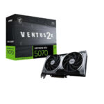 MSI NVidia GeForce RTX 5070 VENTUS 2X OC 12 GB GDDR7 negra