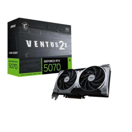 MSI NVidia GeForce RTX 5070 VENTUS 2X OC 12 GB GDDR7 negra